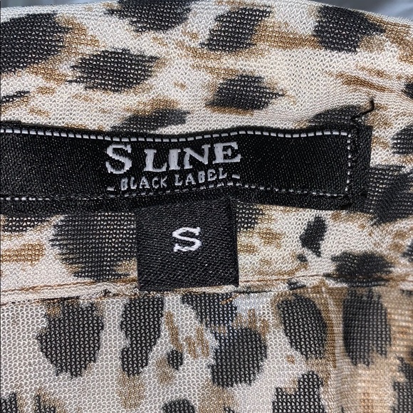 Animal Print Faux Wrap Top - Picture 7 of 10